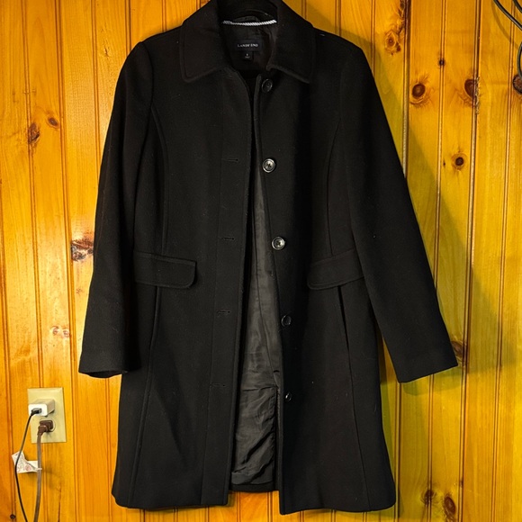 Lands' End Jackets & Blazers - Lands' End Classic Black Trench Coat